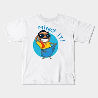 mind it shouth indian lungi man Kids T-Shirt